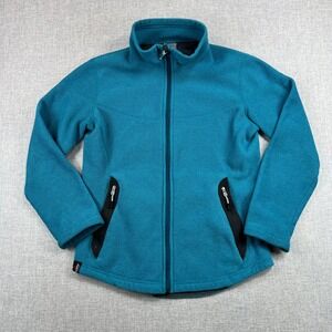 Vintage Nike ACG Polartec Thermal Pro Fleece Jacket Women M Blue Full Zip Active